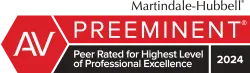 Martindale-Hubbell AV Preeminent 2024 badge